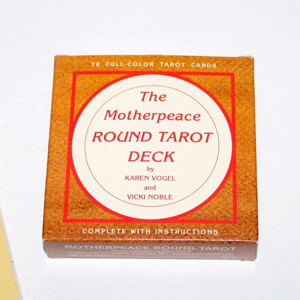 The Motherpeace Tarot Playbook + Round Deck 1988 1983 Vicki Noble Karen Vogel - Picture 7 of 9